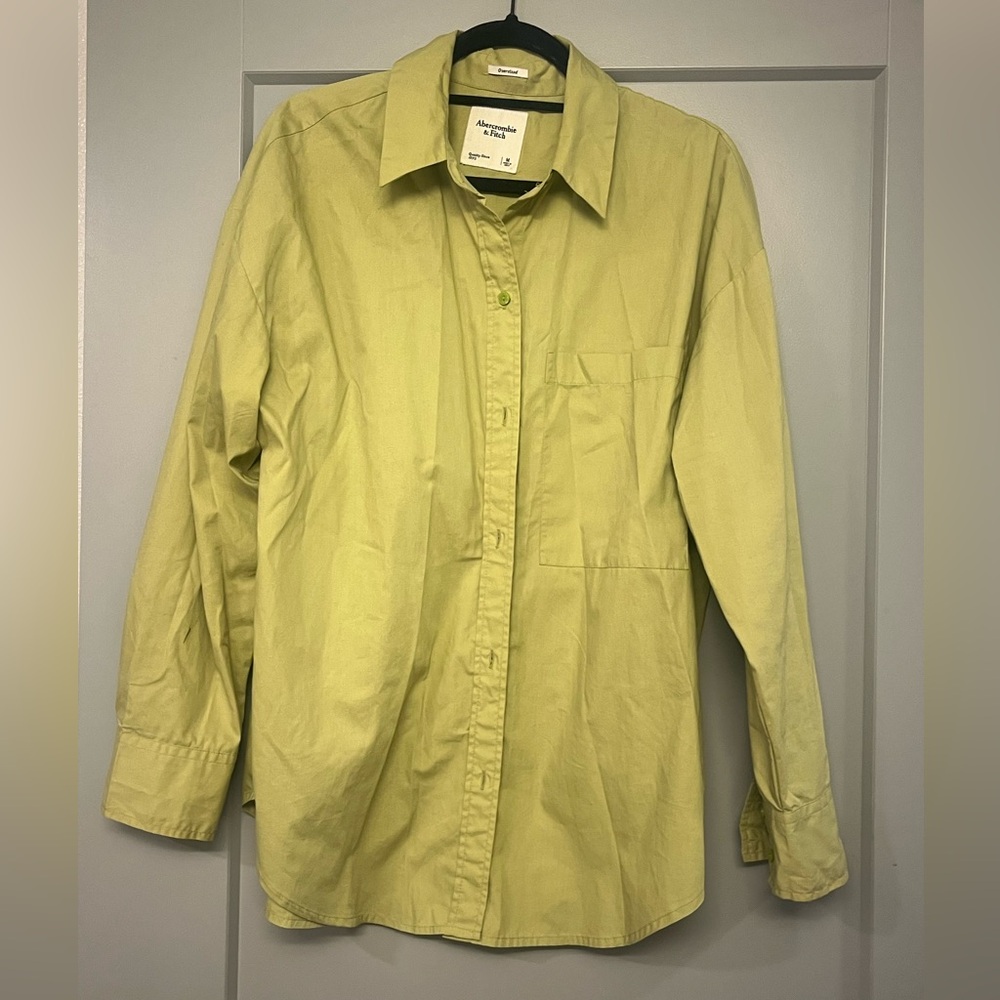 Abercrombie & Fitch Olive Oversized Shirt